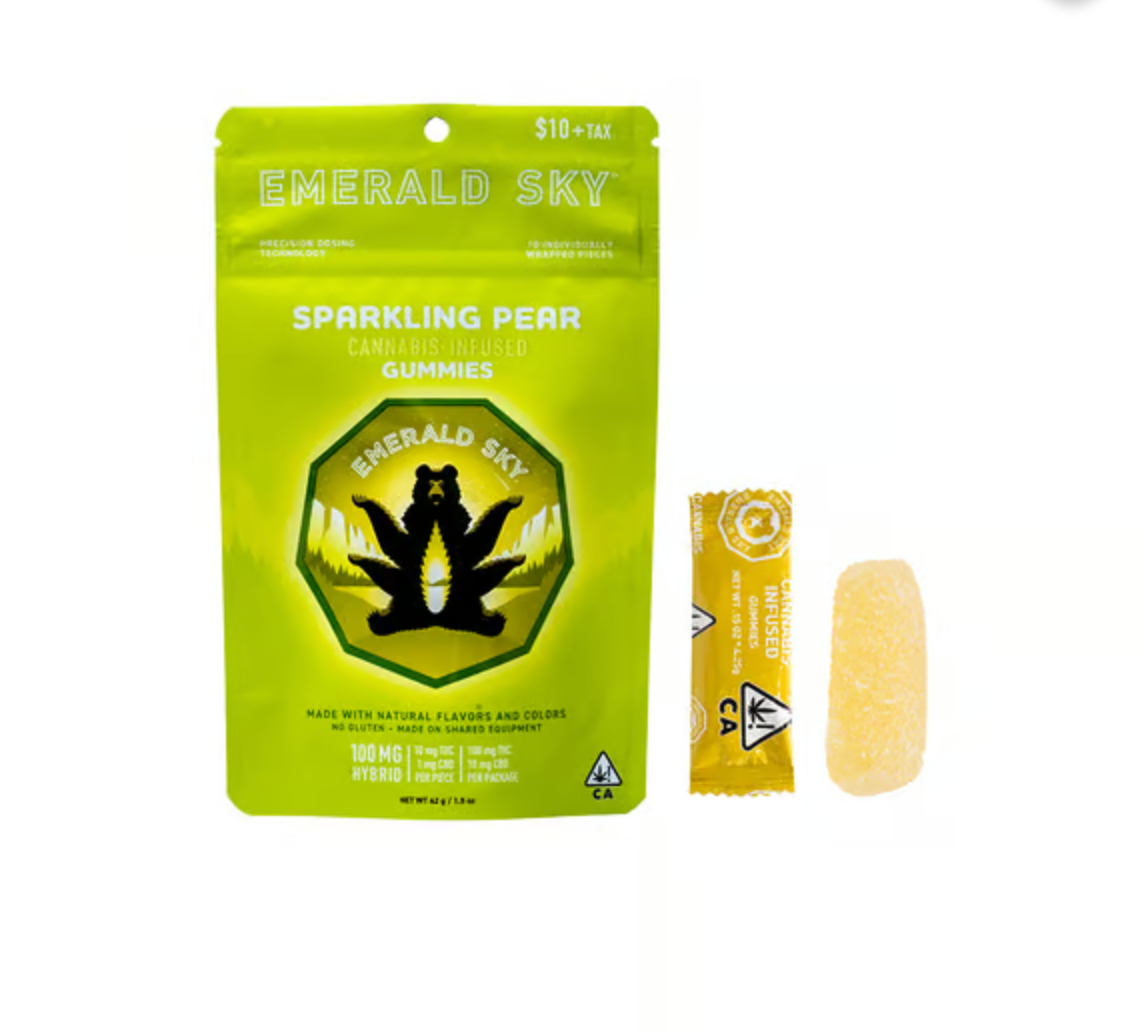 EMERALD SKY SPARKLING PEAR GUMMIES EMERALD SKY SPARKLING PEAR GUMMIES