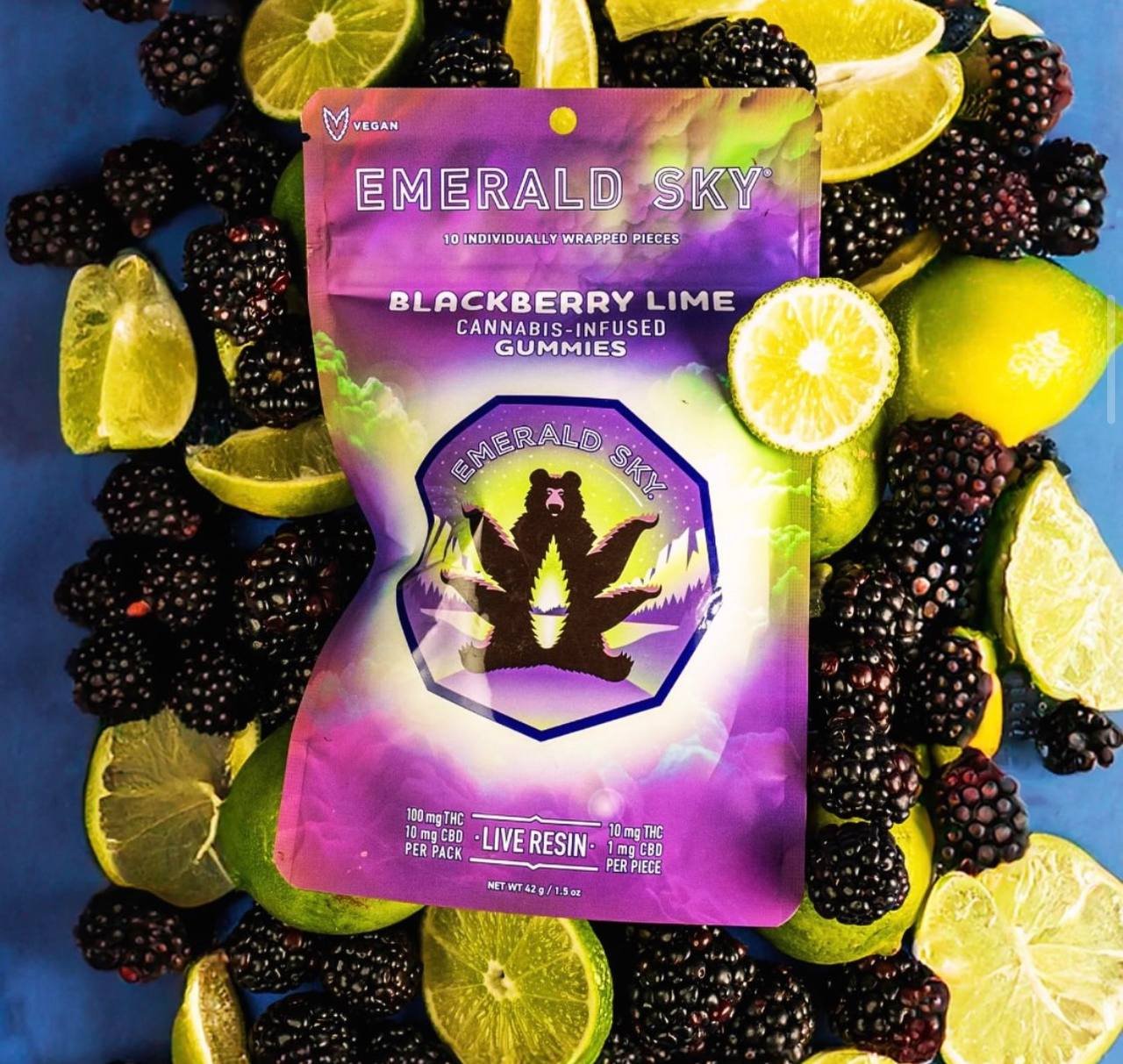 Emerald Sky Gummies Blackberry Lime Emerald Sky Gummies Blackberry Lime